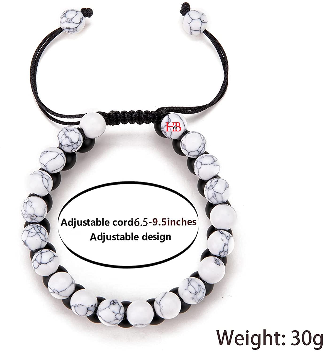 Stone Layered Braided Beads Bracelet